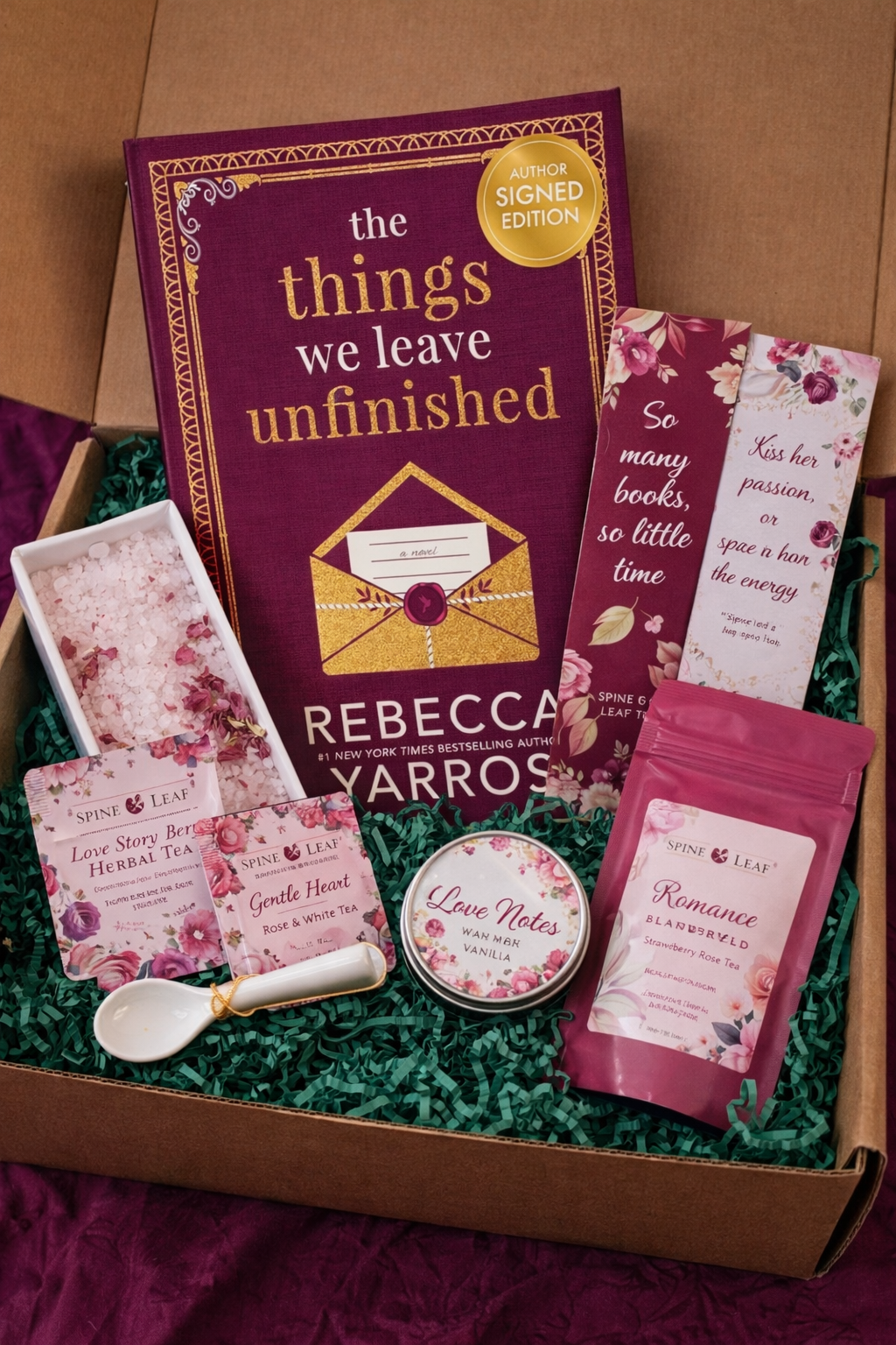 The Things We Leave Unfinished | Rebecca Yarros Signed Edition Book Box